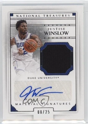 Panini National Treasures Collegiate Silver 2016/10 Justise Winslow #87 automático Foto 1 de 2