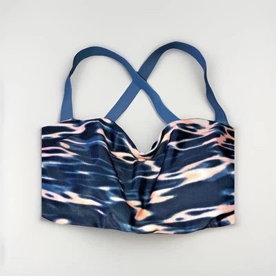 Top de bikini Sweaty Betty Resort para mujer grande azul estelar estampado de agua nuevo con etiquetas Foto 1 de 4