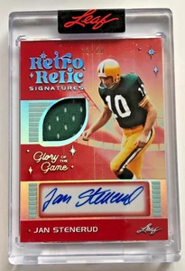 2025 Leaf Glory Of The Game Football Retro Relic Jan Stenerud Auto-Relic 12/20 - Picture 1 of 2