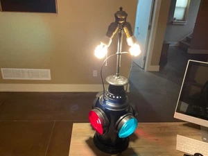 Antike Dressel 4 Wege Eisenbahn Laterne elektrische Lampe Umbau - Arlington N.J - Bild 1 von 15