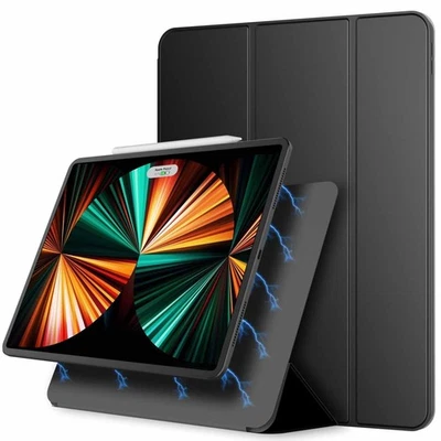 JETech Magnetic Case for iPad Pro 12.9 Inch 2022/2021/2020/2018, Magnetic Attach - Image 1 of 4