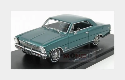 1:43 Neoscale Chevrolet Nova Ss Hard-Top Closed 1966 Green Met NEO47235 Modellin - Immagine 1 di 2