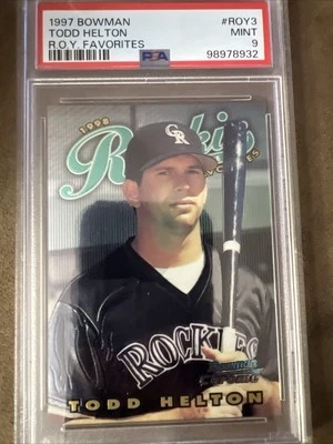 1997 Bowman Chrome 1998 ROY Favorites #ROY3 Todd Helton Colorado Rockies - Image 1 of 2