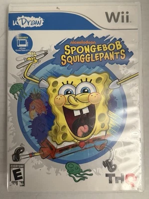 SpongeBob SquigglePants - uDraw (Nintendo Wii, 2011) Complete, CIB - Tested - Image 1 of 3