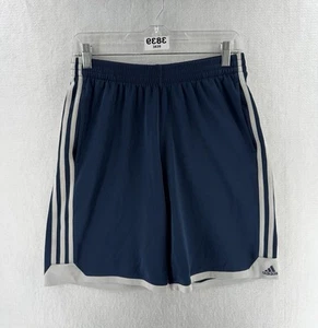 Vintage Adidas Shorts Herren XL (18) schwarz Fußball blau Etikett Y2K selten - Bild 1 von 12