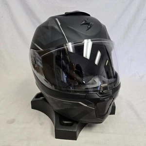 Scorpion EXO-R420 Motorcycle Helmet Engage Phantom Black/Grey Large *DISPLAY* - Picture 1 of 8