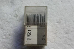 Beka 16x1, 34R, X74, 287 Größe 13/85 NÄHMASCHINENNADELN - Karton mit 60* - Neu aus altem Lagerbestand - Bild 1 von 2