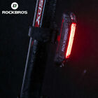 ROCKBROS Tail Light  Waterproof Warning Smart USB Recharge Bike Rear Light NEW