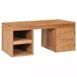 NNEVL Coffee Table 90x50x40 cm Solid Teak Wood - Picture 1 of 7
