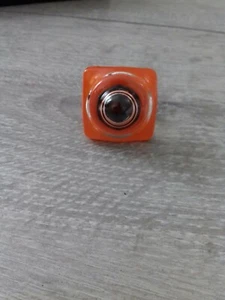 34- BAGUE JEUNE CREATEUR 23EME FUSION  EN VERRE INDUSTRIEL TRES CLASSE ET CHIC - Picture 1 of 4