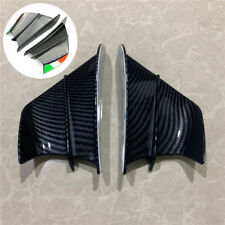 Carbon Fiber Style Motorcycle Winglet Wings Fins Air Deflector Universal Sticker