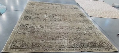 WARM BEIGE 9' X 12' Back Stain Rug, Reduced Price 1172761160 VTG113-660-9 - Image 1 of 4