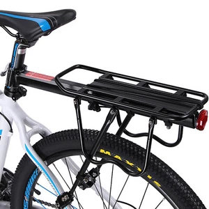 Bike Rear Pannier Rack Luggage Carrier Aluminium Alloy 29" Bicycle Seat Bracket - Picture 1 of 12
