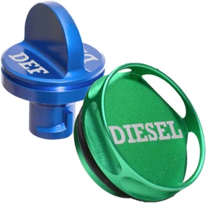 Combo Pack Magnetic Diesel Fuel Cap+DEF Cap Accessory for Dodge RAM Truck 13-17 - Picture 1 of 5
