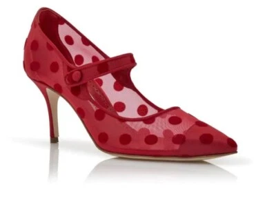 ZAPATOS DE SALÓN MUJER MANOLO BLAHNIK CAMPARIMESH PUNTA MARY JANE 39.5 Foto 1 de 4