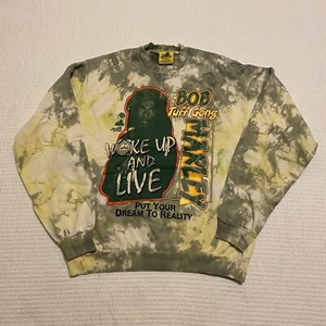 Felpa Bob Marley x Online Ceramics Svegliati e Vivi Tufo Gong XL Tie Dye - Foto 1 di 13