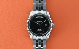 Tudor Glamour Day-Date Black Dial 39mm 56000 with Box - Picture 1 of 7