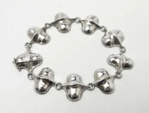 PULSERA DE DISEÑO MODERNISTA 800 PLATA STINGRAY ESLABÓN ARTESANO 29GMS DISTINTIVA MD - Imagen 1 de 1