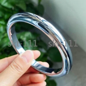 68-54mm Natural Terahertz Wave Gemstone Bangle Internal Diameter Health Healing - Picture 1 of 9