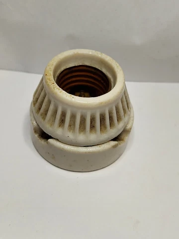 Vintage Paulding Porcelain surface mount  Light  Fixture Cover