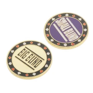 2 Stück Händler Button Chips groß/klein Texas Spielteile - Bild 1 von 4