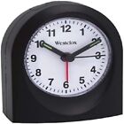 Westclox 47312 Quartz Alarm Clock Black Case, No Size