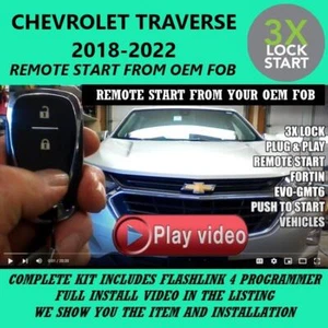 3X LOCK PLUG & PLAY REMOTE START 2018-2022 CHEVROLET TRAVERSE PTS - Picture 1 of 1