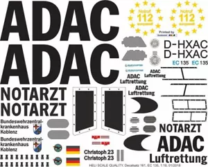 Decals 161 EC 135 ADAC D-HXAC Christoph 23 - Picture 1 of 2