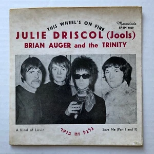 JULIE DRISCOLL BRIAN AUGER & THE TRINITY This Wheel's On Fire 1968 ISRAEL 7" EP - Picture 1 of 3