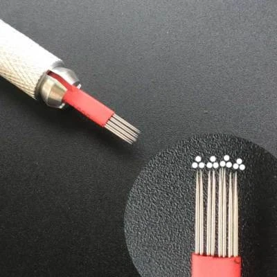 Aghi Microblading Trucco Permanente Manuale Nebbia Sopracciglia Tatuaggio 4 File 3R Lame - Immagine 1 di 4