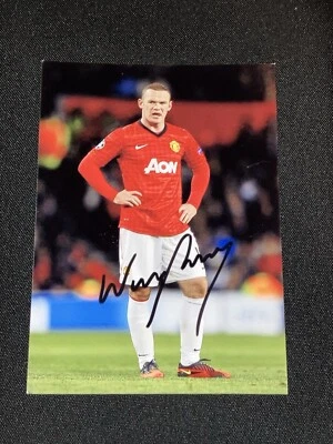 WAYNE ROONEY - FOTO AUTÓGRAFA FIRMADA A MANO DEL MANCHESTER UNITED #10 Foto 1 de 4