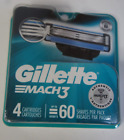 Gillette Mach3 Refill Cartridge Razor Blades for Mach 3, 4 Cartridges - NEW