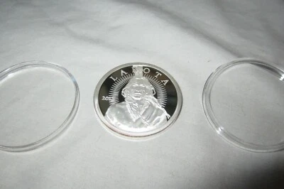 Proof 2012 Lakota Nation Crazy Horse Buffalo 1oz .999 Fine Silver W Coin Case - Image 1 of 4