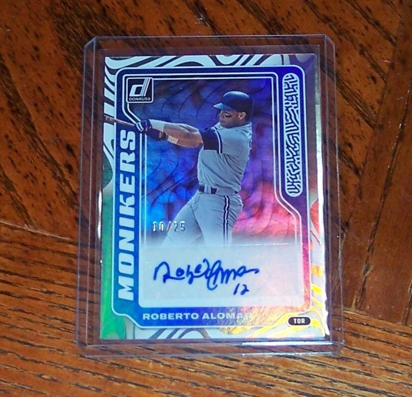 2023 Panini Donruss Roberto Alomar # M-RA Monikers Auto 10/25 HOF - Image 1 of 3