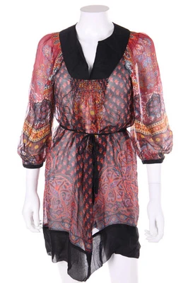 ZARA Tunika Kleid Print S Herbst-Töne - Bild 1 von 4