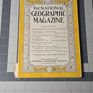 National Geographic Magazine Volume LXXXIII Number Six December 1943 Wartime Vin - Picture 1 of 8