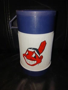 Vintage Cleveland INDIANS CHIEF WAHOO Thermos ~Whoppers Candy, Promo Pack~ 1984 - Picture 1 of 4