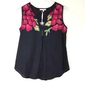NWT Fashion People | Floral Embroidered Top Sz S - Picture 1 of 6
