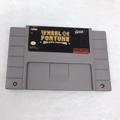 WHEEL OF FORTUNE Deluxe Edition (Super Nintendo SNES 1993) Tested CART ONLY - Image 1 of 4