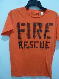 Diesel T-Shirt ORANGE schwarz Feuerwehr Baumwolle SLIM GRÖSSE M - Bild 1 von 5
