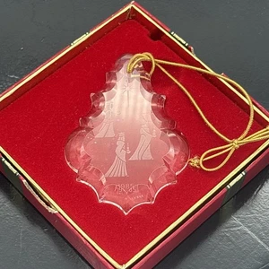 Vtg 1985 Lenox Crystal Pendant Christmas Ornament - We Three Kings Orig Box Ch10 - Picture 1 of 5