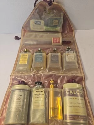 Men's Tawn Travel Kit New Gold Gillette Safety Razor-Calox-Complete Cologne- - Image 1 of 4