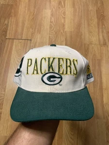 Vintage Green Bay Packers Hat Cap Snap Back NFL Laser Sports Specialties 90s - Picture 1 of 7