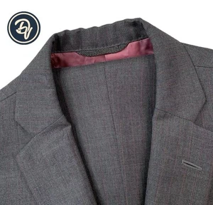 Bespoke 40 L Holland & Sherry Mid Grey / Pink Pinstripe Wool Suit Made USA - Picture 1 of 22