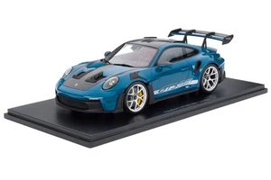 *IN STOCK* Spark 1/18 Porsche 911 992 GT3 RS Weissach PTS Oslo Blue Ltd to 125 - Picture 1 of 12