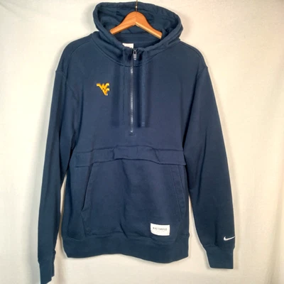 WVU Mountaineers Nike Campus Hooded Sweatshirt M West Virginia University - Image 1 of 4
