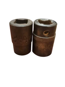 MAC TOOLS VP186 and VP6 1/2" drive 6PT impact sockets 9/16" and 17 mm - Picture 1 of 4