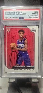 2018 Hoops ON-Card Auto Shai Gilgeous-Alexander PSA 9 Auto Auth - Picture 1 of 2