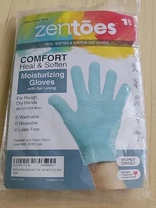 Zentoes Moisturizing Gloves W/ Gel Lining Washable Reusable New - Picture 1 of 4