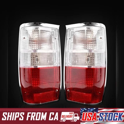Lámpara de luz trasera roja transparente Fit 86-97 Mitsubishi L200 DODGE RAM COLT MIGHTY MAX Foto 1 de 4
